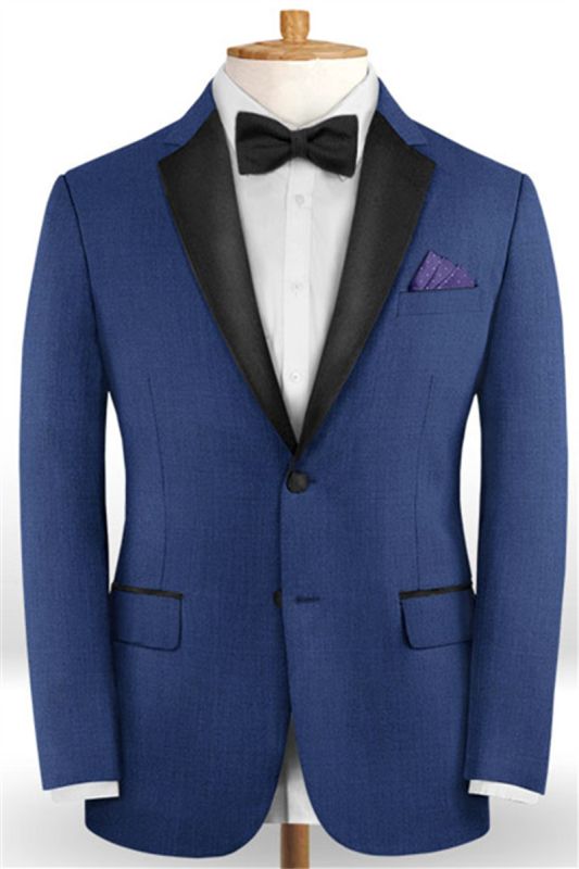Royal Blue Men Business Suit | Two Button Slim Fit Prom Men Blazer