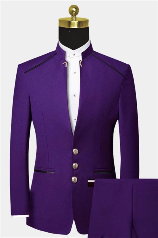 Violet Two Piece Mens Suit |  Braeden Mens Purple Suit