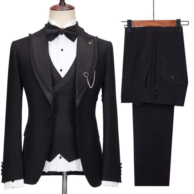 Three Pieces Caramel Formal Business Prom Suits for Party main image 1