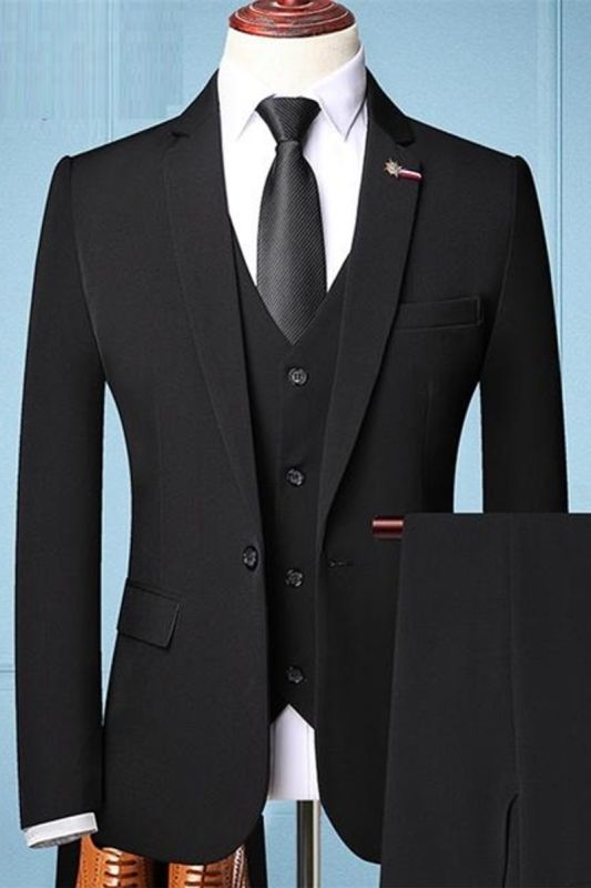 Three Piece Groom Tuxedo | Groomsmen Groomsmen Suit Mens Suit Groom
