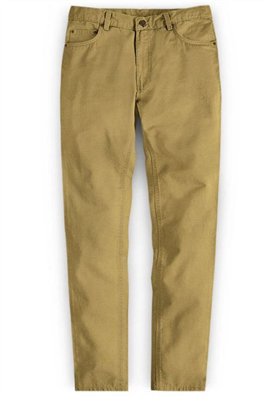 Golden autumn spring men's pants long straight loose plus size trousers