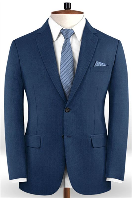Gentleman Deep Navy New Stlyle Suit Tuxedo | Skinny Blazer Business Casual Prom Tuxedo