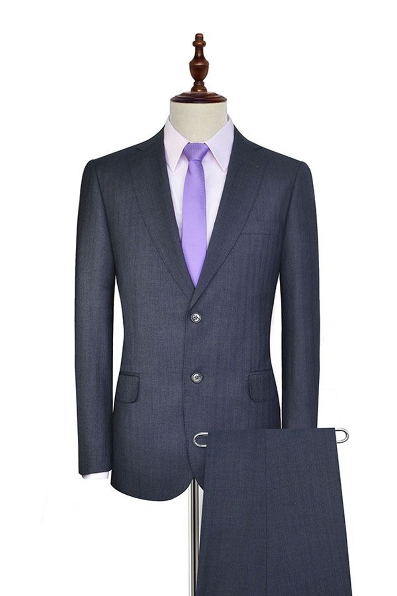 Julio Dark Grey Stripe Pattern Formal Suit