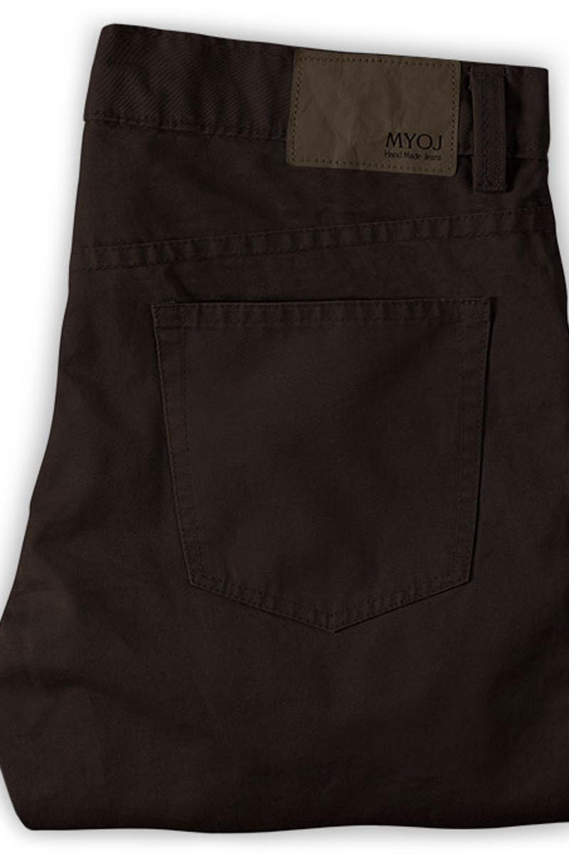 Dark Brown Slim Fit Casual Business Men Formal Trousers