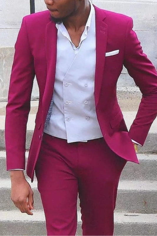 Titus Custom Notched Lapel Slim Fit Prom Men Suit