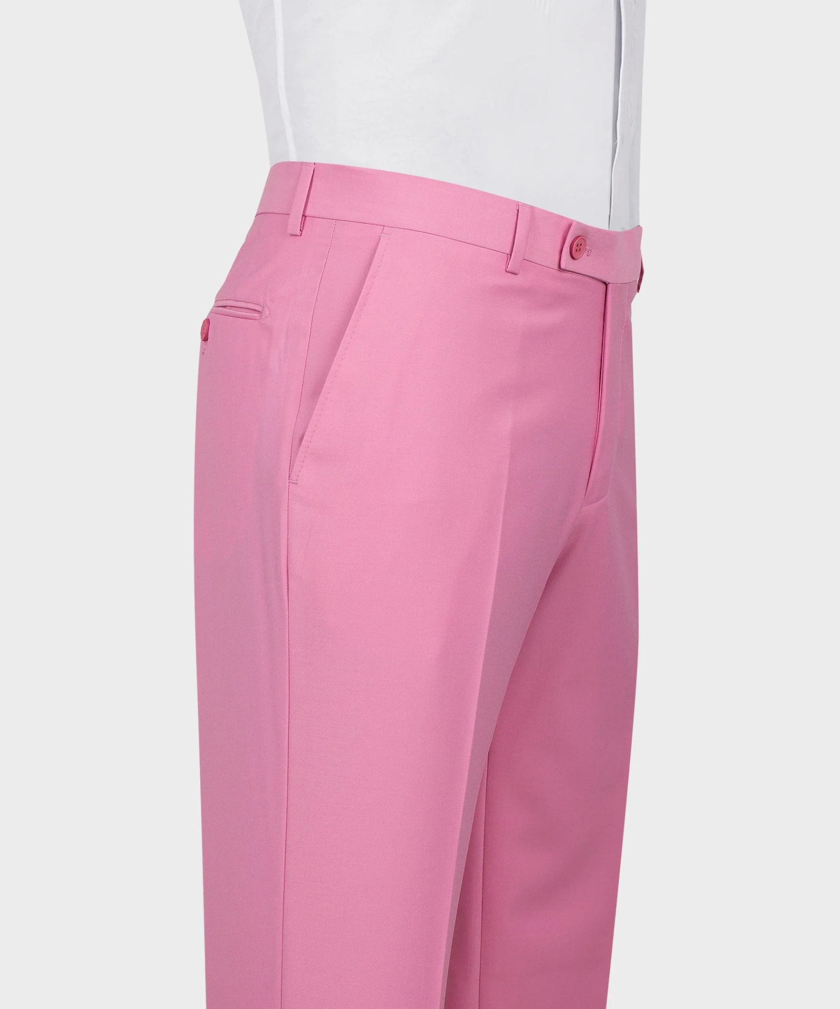 Chic Pink Double Breasted Six Button Men Suit Men Two Piece Suit