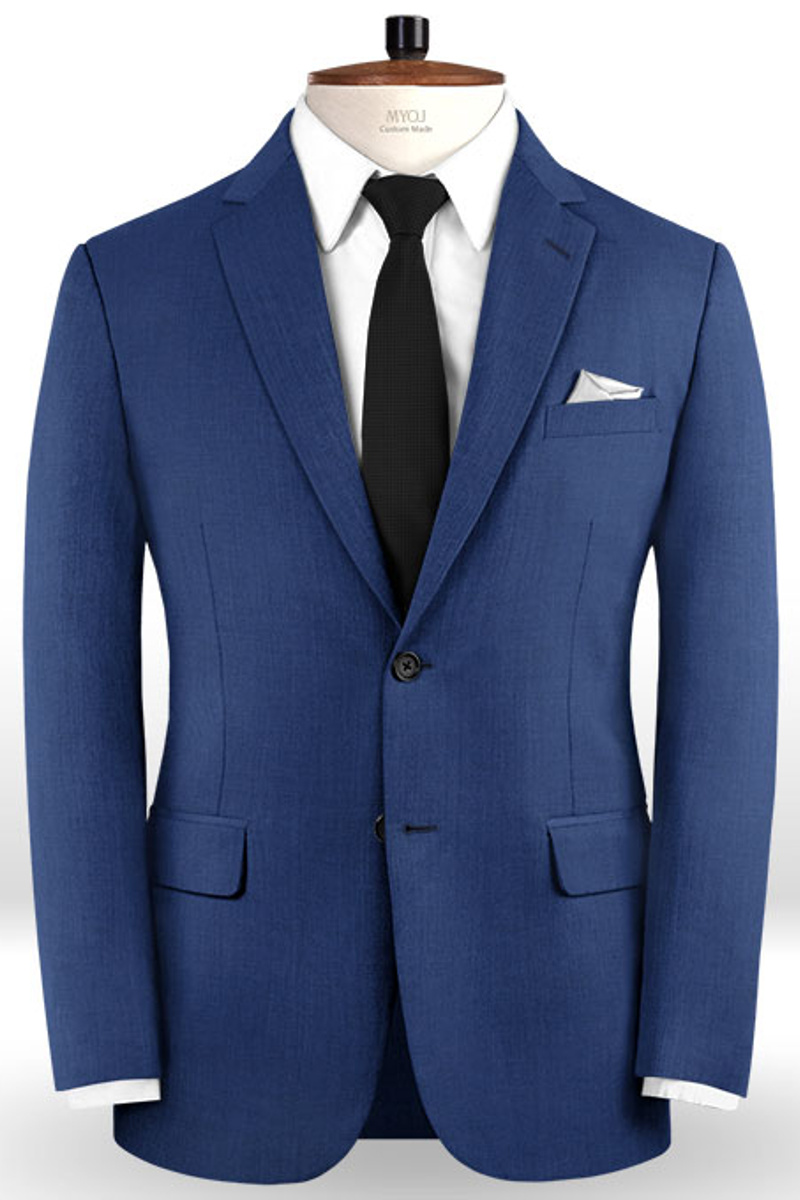 Blue Prom Suit Fashion Two-Piece Suit