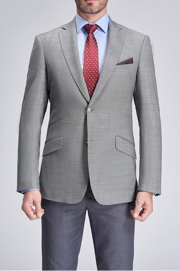 Men Classic Grey Slim Fit Blazer