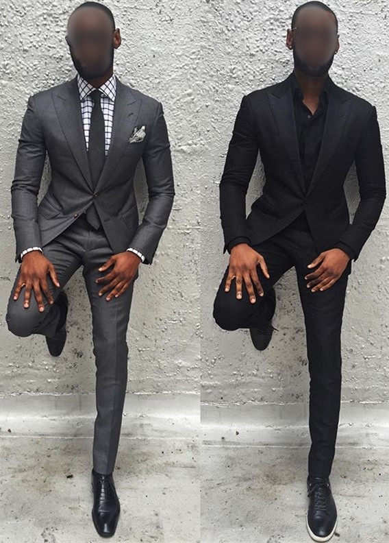 New Dark Grey Slim Fit Suit Formal Groom Wedding Suit