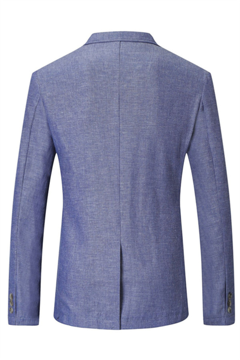 Nathaniel Blue Summer Linen Men Blazer