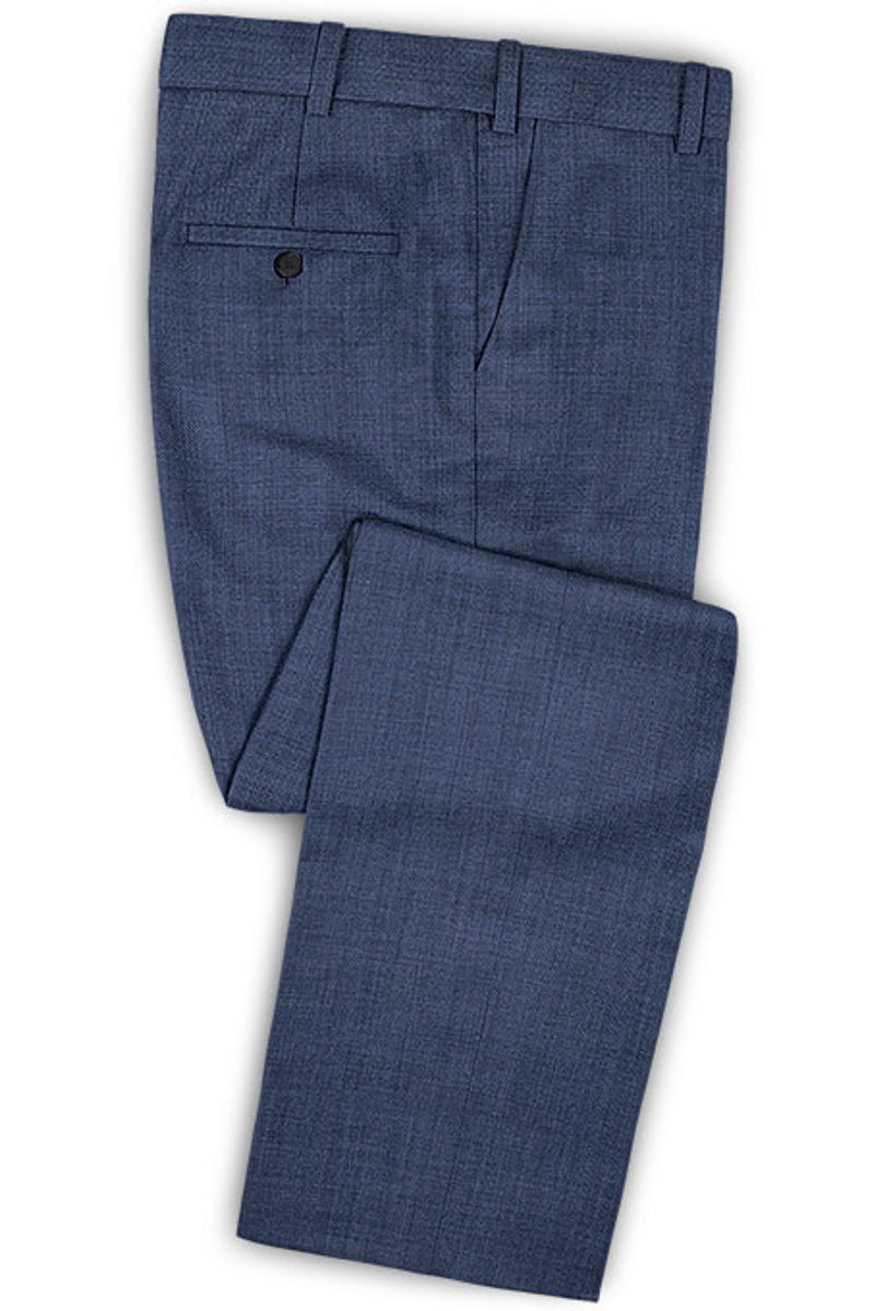 Trendy Blue Tailored Men Suits Two Business Tuxedos