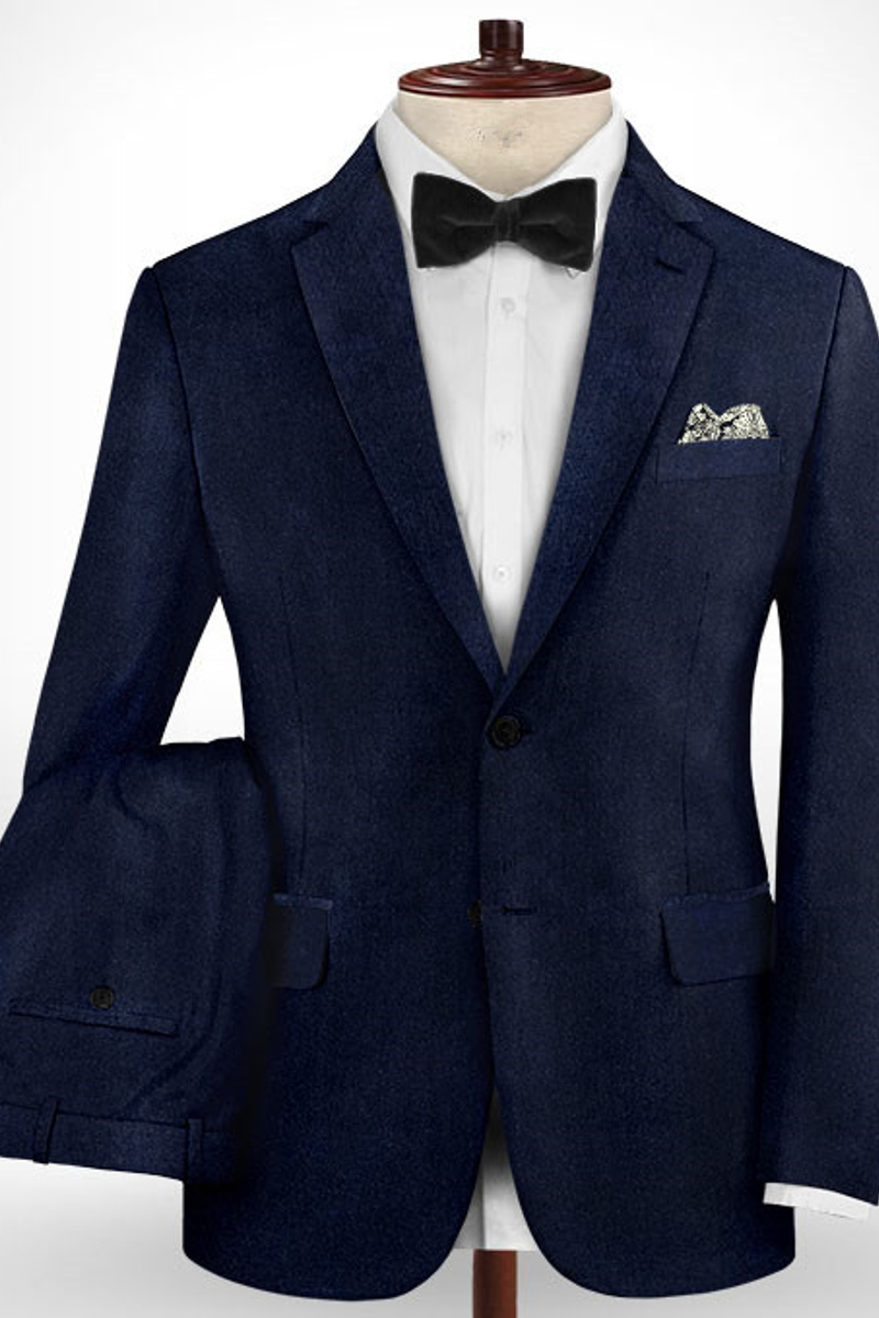 Dark Blue Business Men Formal Suit Mixed Wedding Groomsmen Suit
