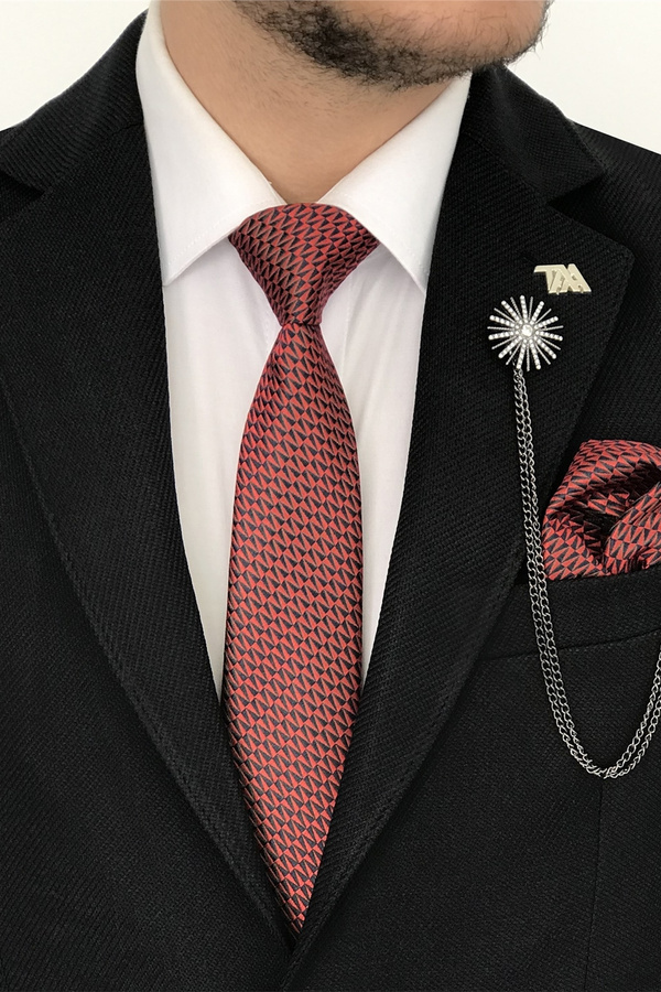 Italian Fashion New Black Notch Lapel Single-Breasted Business Suit