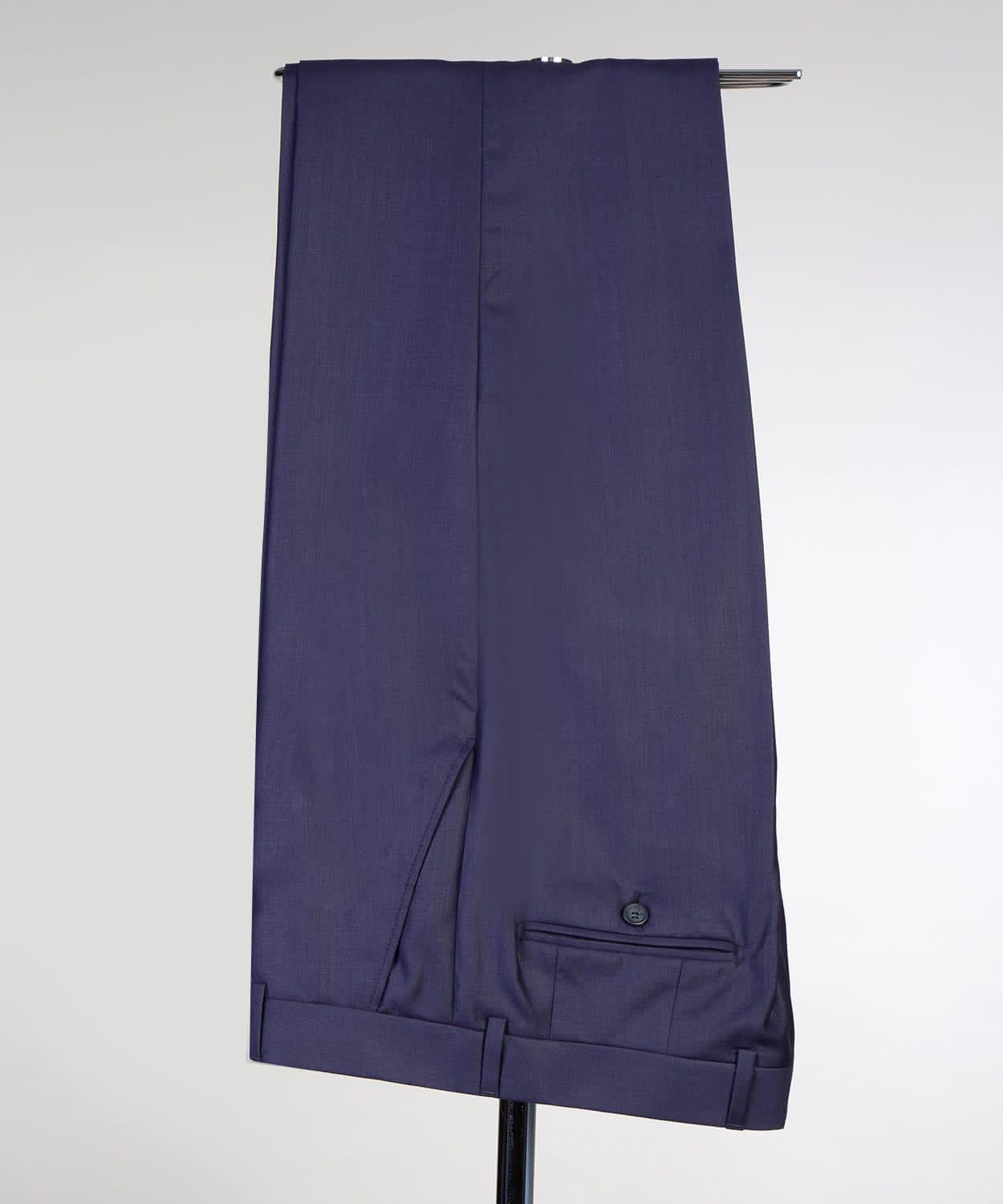 Trendy Dark Navy Notch Lapel Two-Piece Suit