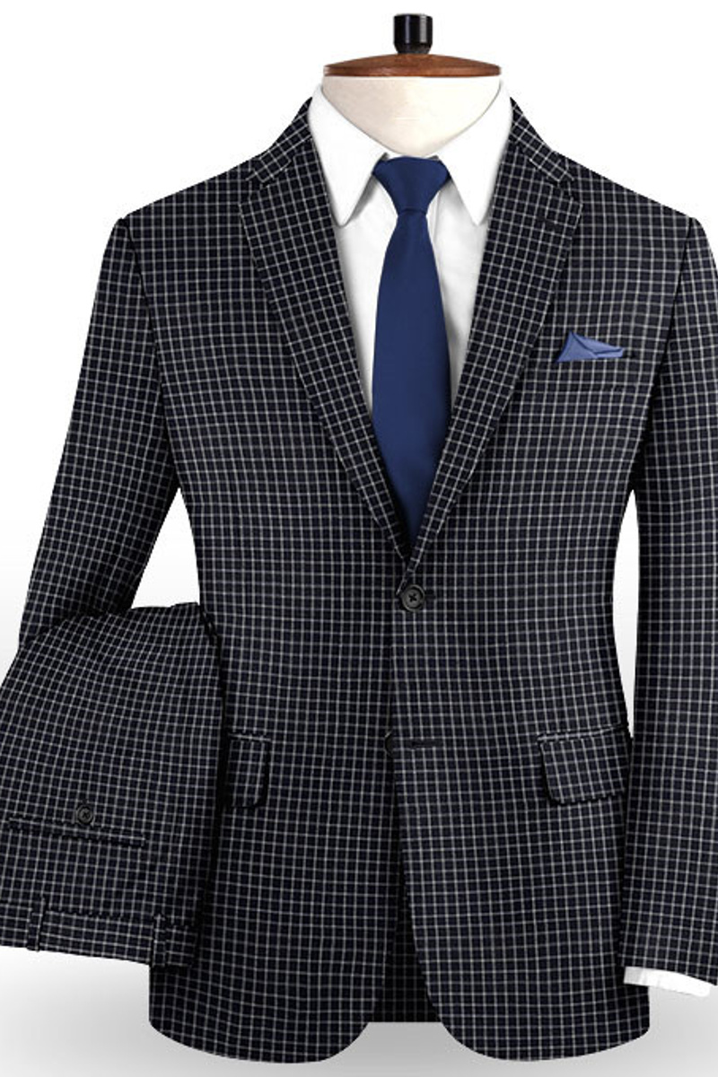 Fashion Wedding Suit Fitted Groom Tuxedo Two-Piece Formal Business Suit