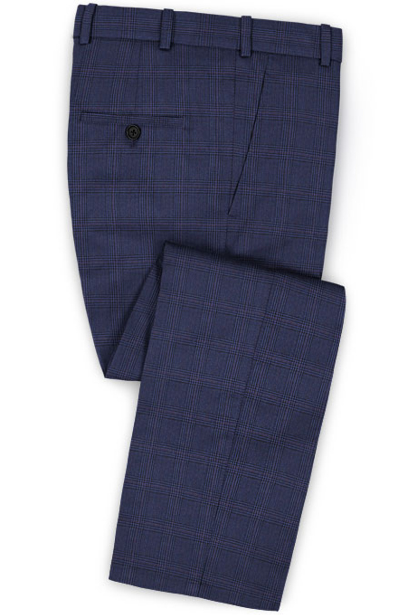 Navy Prom Suit New Two-Piece Business Tuxedo