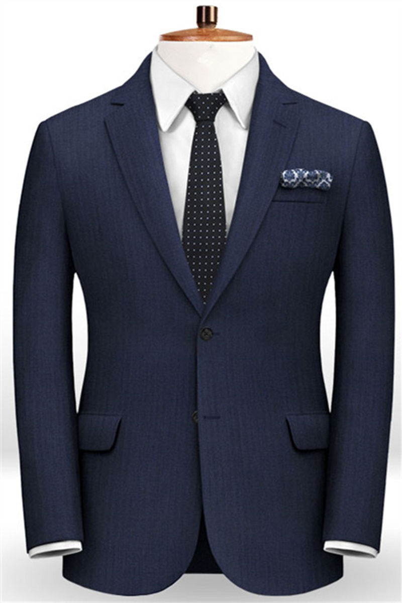 New Two Piece Men Suit for Business Two Buttons and Pants Mixed Men Tuxedo