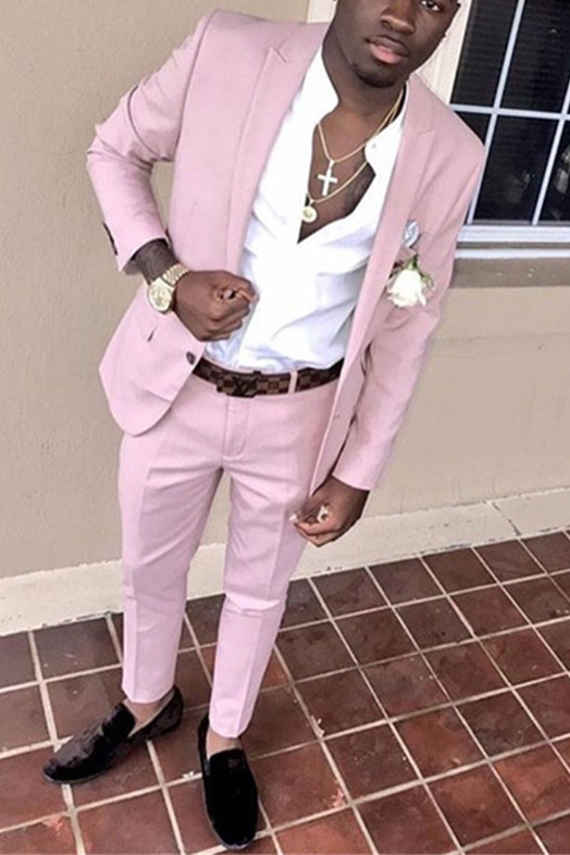 Pink Men Suits Online Two Best Selling Prom Suits Online