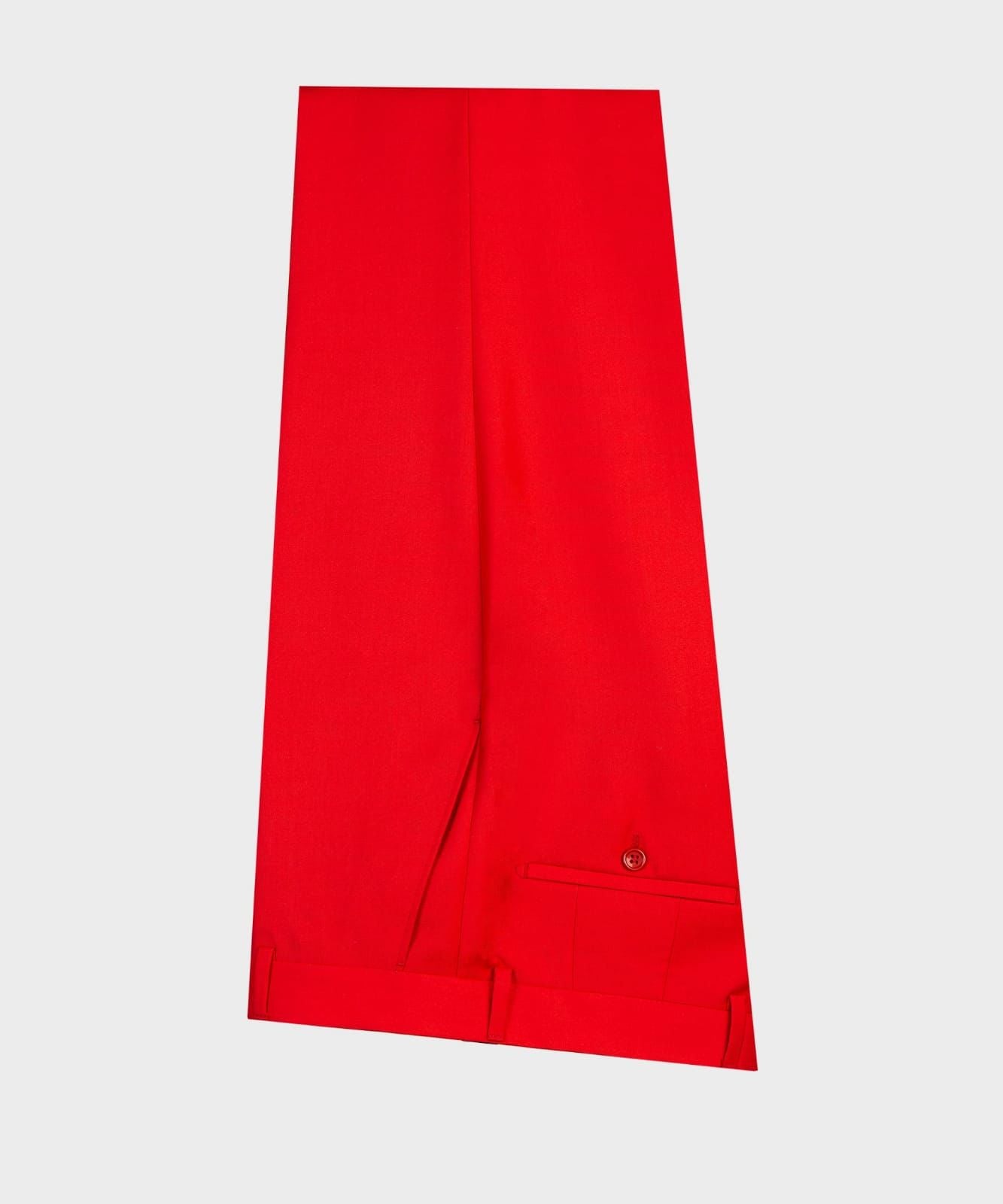 Red Point Collar Double-Breasted Stylish Best Fit Prom Suit