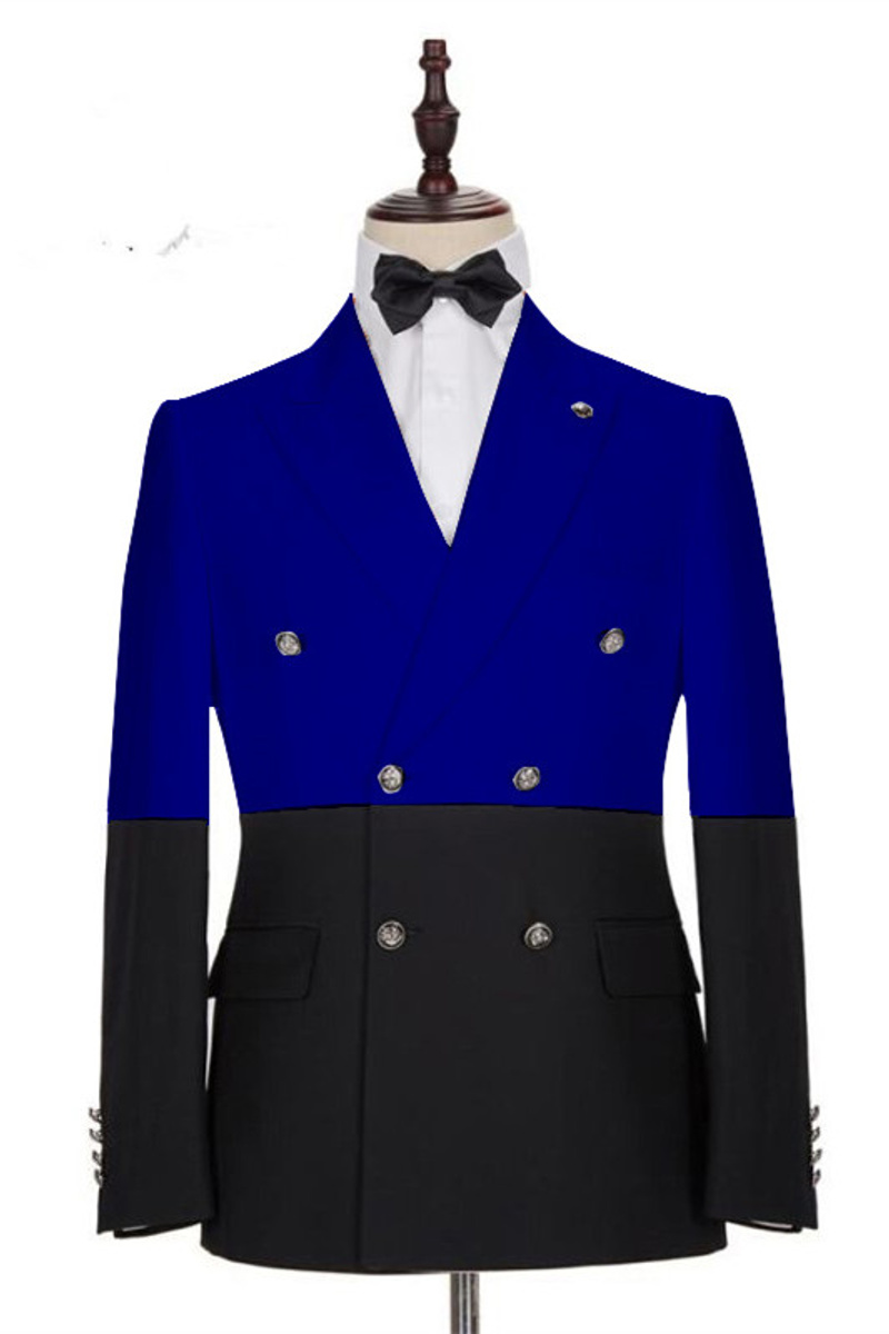 Reuben Royal Blue Double Breasted Fashion Men Suit