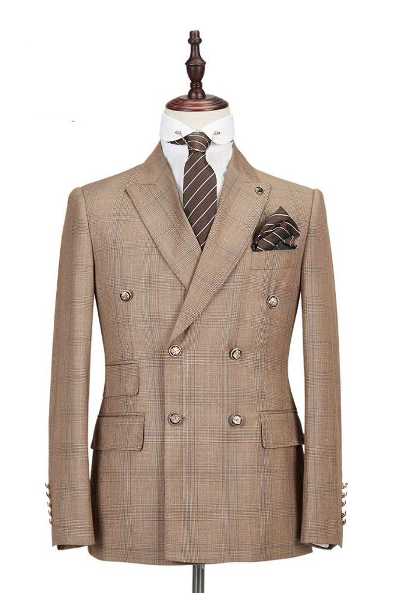 Rylan Double-Breasted Point Lapel Fashion Business Suit