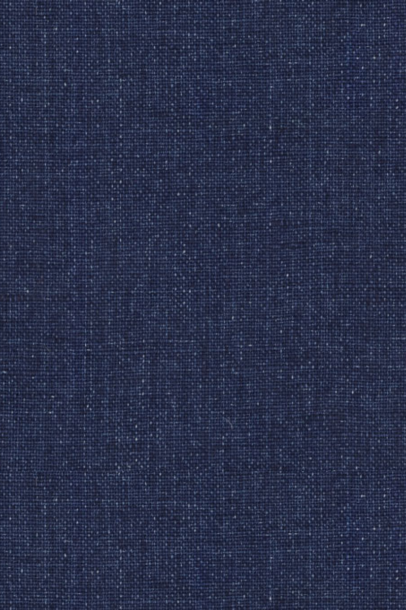 Design Summer Dark Blue Linen Suit Custom Slim Fit Two-Piece Tuxedo