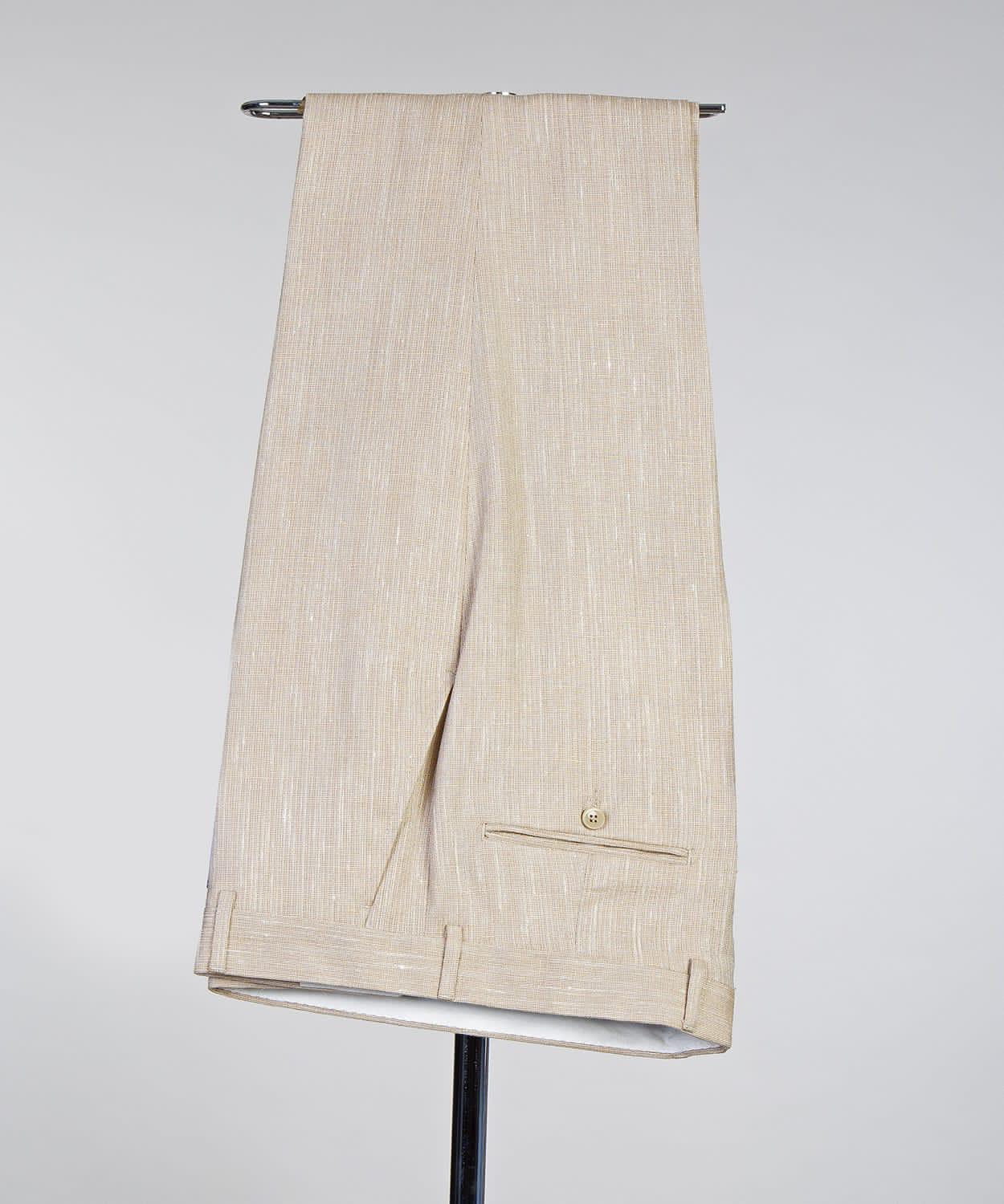 Simple Champagne Two-Piece Fashion Notch Lapel Suit