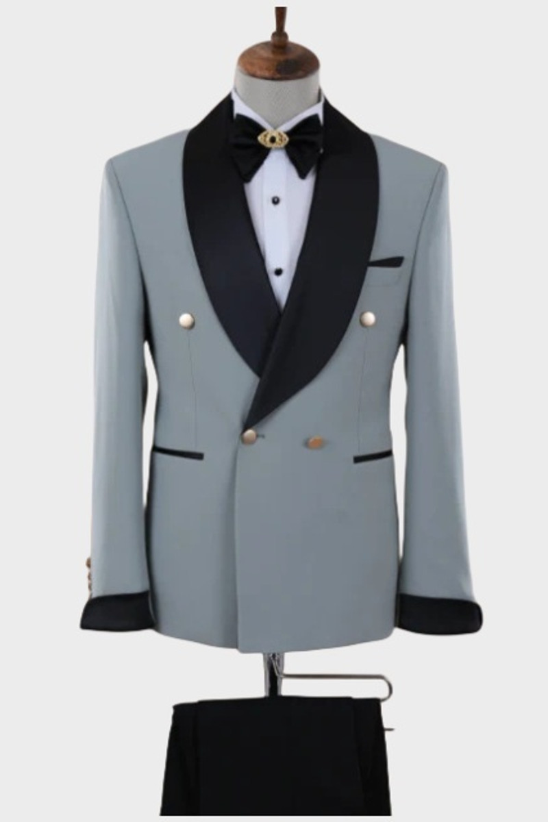 Double-Breasted Shawl Collar Mint Tuxedo Suit