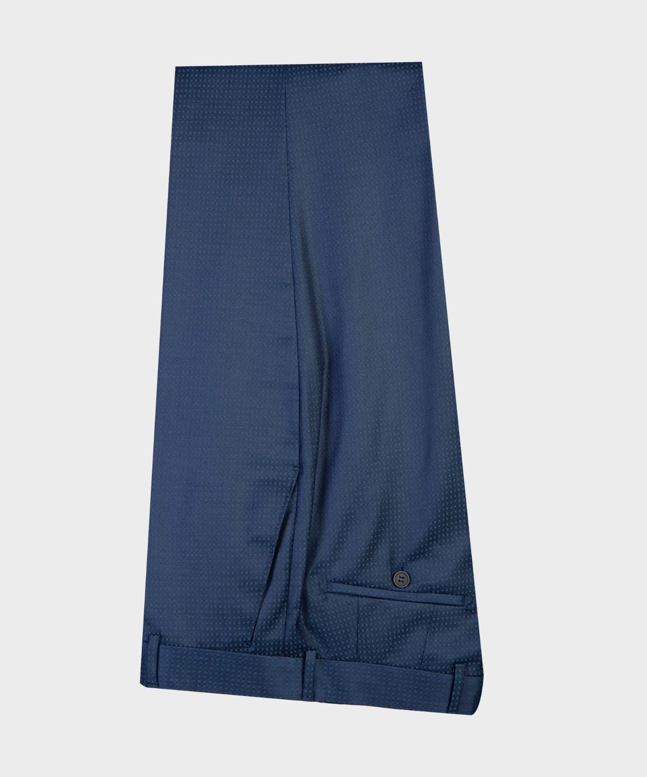Newest Design Navy Pointed Lapel Double-Breasted Tailored Suit
