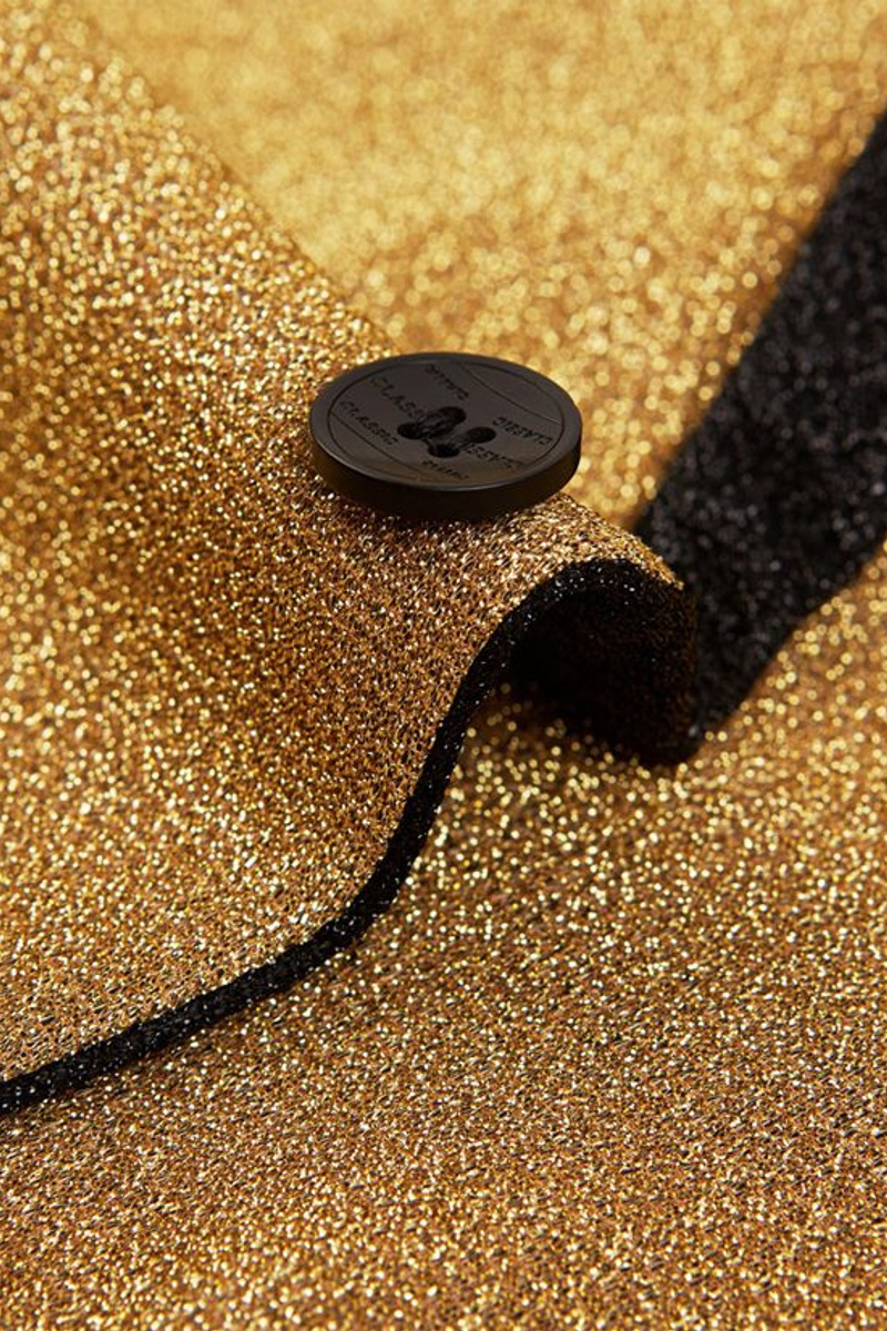 Men Glitter Sequin Blazer Gold Men Fit For Prom