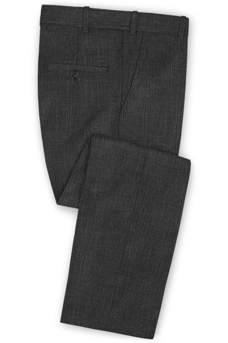 Grey Business Suit Formal Meeting Slim Fit Tuxedo