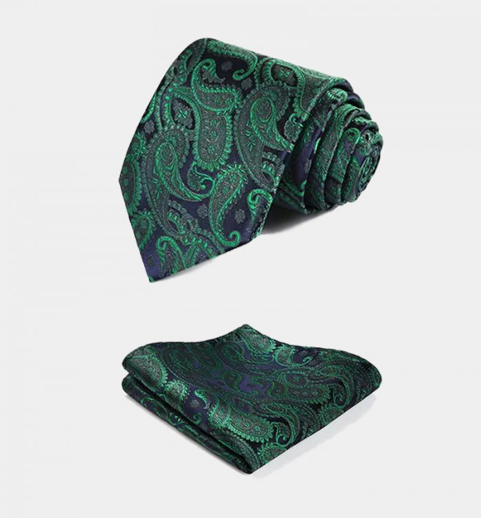 Dark Green Paisley Vest Set For Sale Online