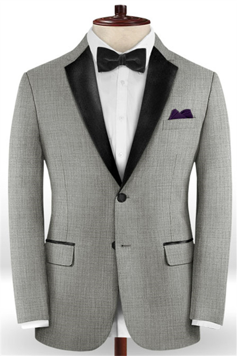Business Grey Men Suits Online New Fashion Slim Version Tuxedos