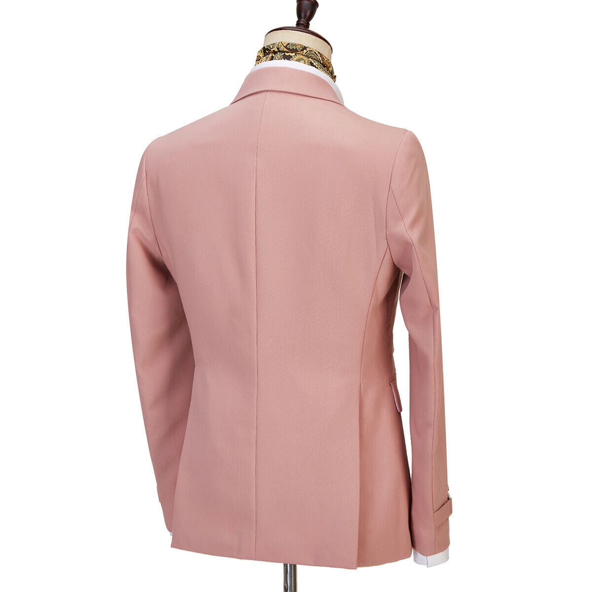 Newest Pink Slim Fit Bespoke Prom Men Suit With Belt