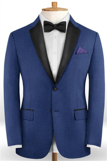 Royal Blue Men Business Suit | Two Button Slim Fit Prom Men Blazer