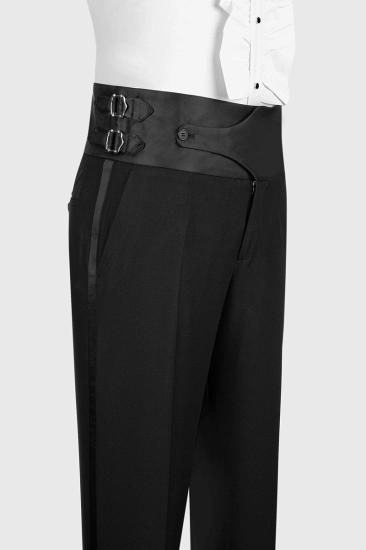 Elegant Black Shawl Lapel Tuxedo Suit One-Button Formal Prom & Wedding Suit_5