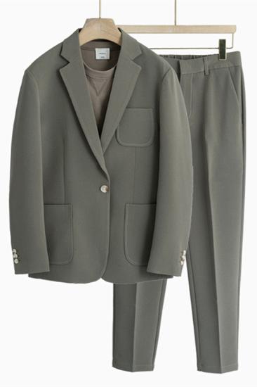 Judah One Button Notch Lapel Loose Men Suit_1