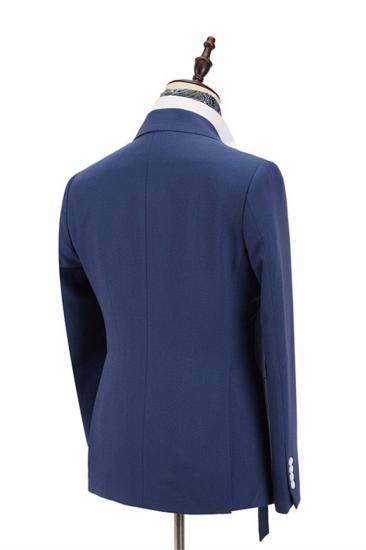 Kayden  Dark Blue Pointed Lapel Slim Fit Mens Business Suit_3