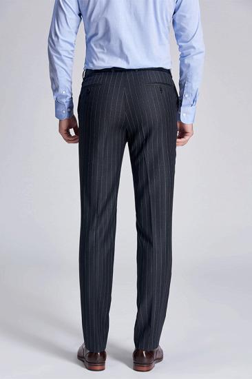 Darius Classic Dark Grey Men Suit Pants With Stripes_3