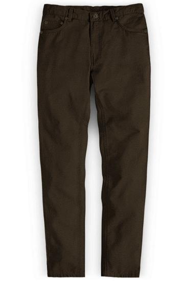 Formal autumn pure cotton straight-leg solid color long men's pants_1