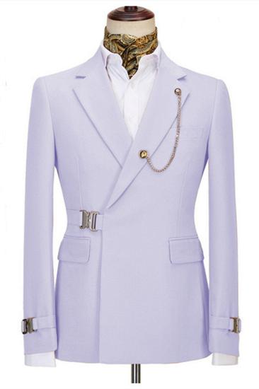 Julian's  lavender notched lapels men's business suit_1