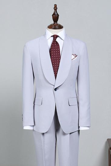 Ivan Stylish Blue 2 Piece Custom Groom Wedding Suit_2