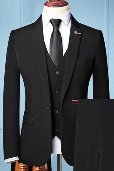 Three Piece Groom Tuxedo | Groomsmen Groomsmen Suit Mens Suit Groom_1