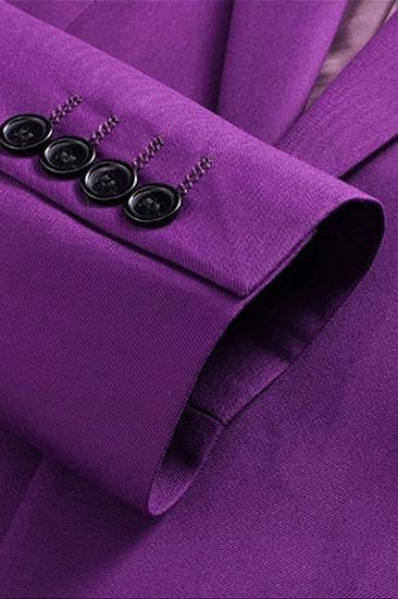 Purple Men Fit Prom | Notch Lapel Three Piece Tuxedo_5