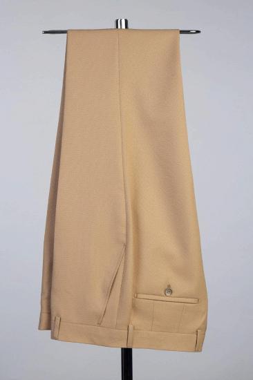 Bradymensuit Khaki Satin Shawl Lapel Double Breasted Suit | Prom & Wedding_3