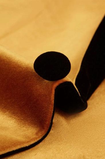 One Button Gold Velvet Tuxedo Jacket |  Men Classic Suit Size_3