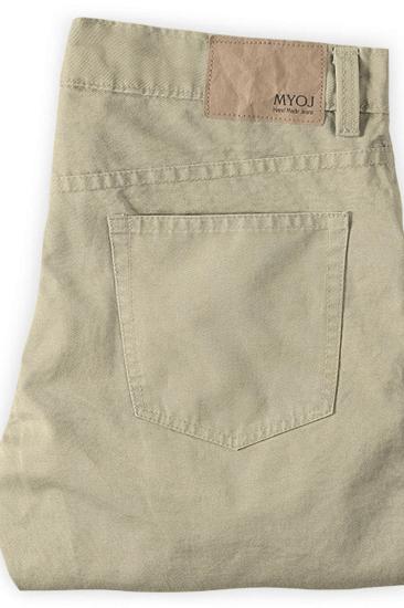 Khaki Men Trousers Casual Thin Elastic Waist Business Office Pants_2