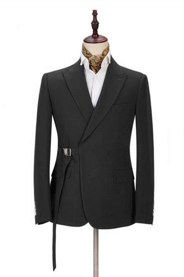 Classic Mens Formal Suit Online | Peak Lapel Buckle Button Suit for Men_1