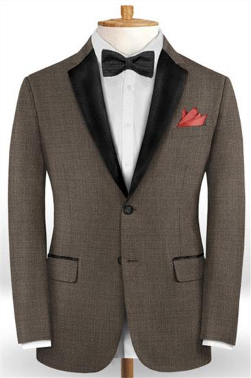 Brown Two Piece Tuxedo | Two Button Casual Fashion Mens Suit_1