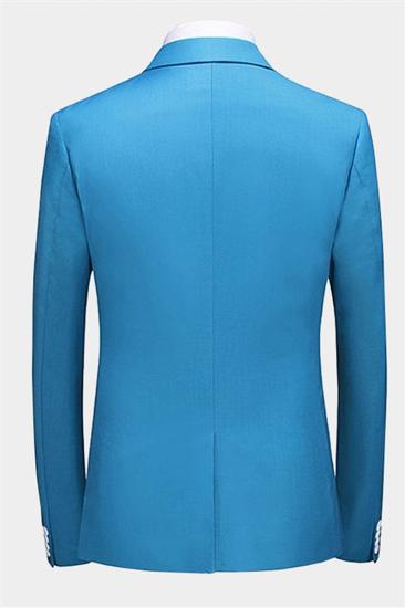 Light Blue Three Piece Prom Suit | Notched Lapel Men Suit_2